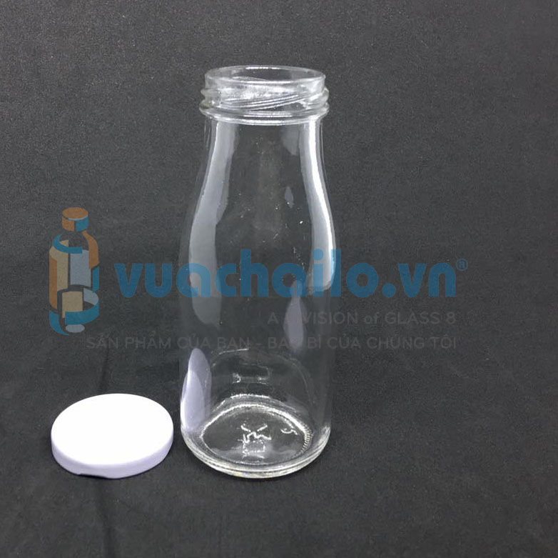 Chai Thủy Tinh 200ml Dáng Tròn