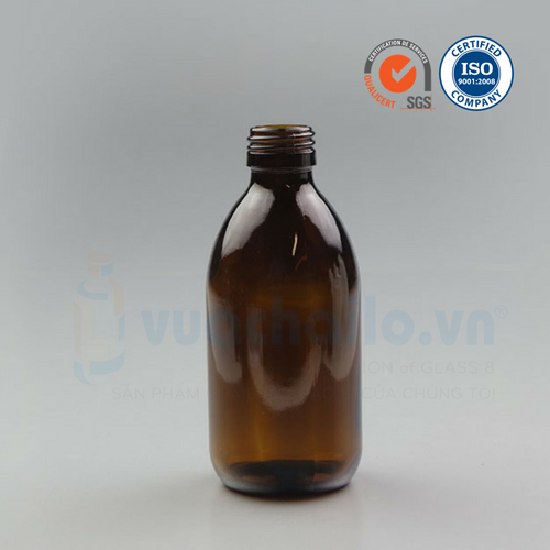 Chai thủy tinh Siro, Syrup 250ml với cổ 28mm