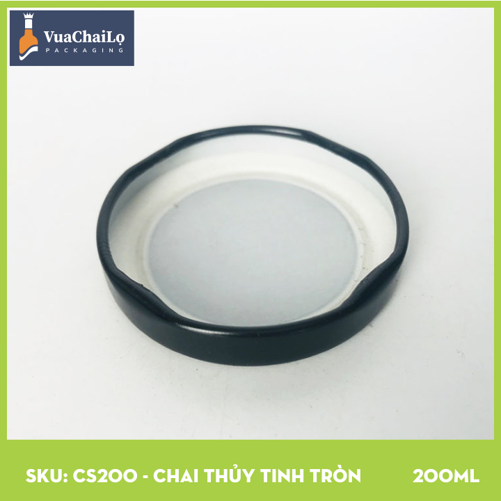 Chai Thủy Tinh Tròn 200ml
