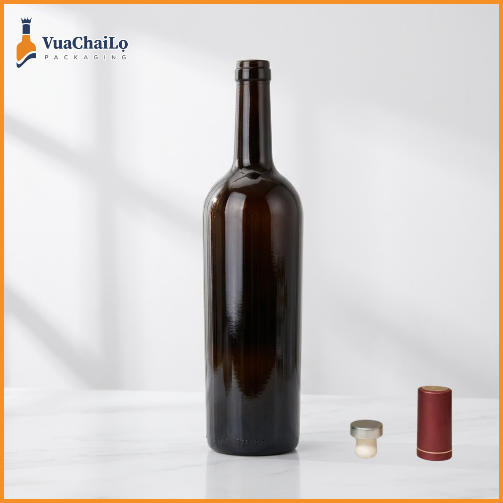 CHAI RƯỢU VANG MÀU HỔ PHÁCH 750ML