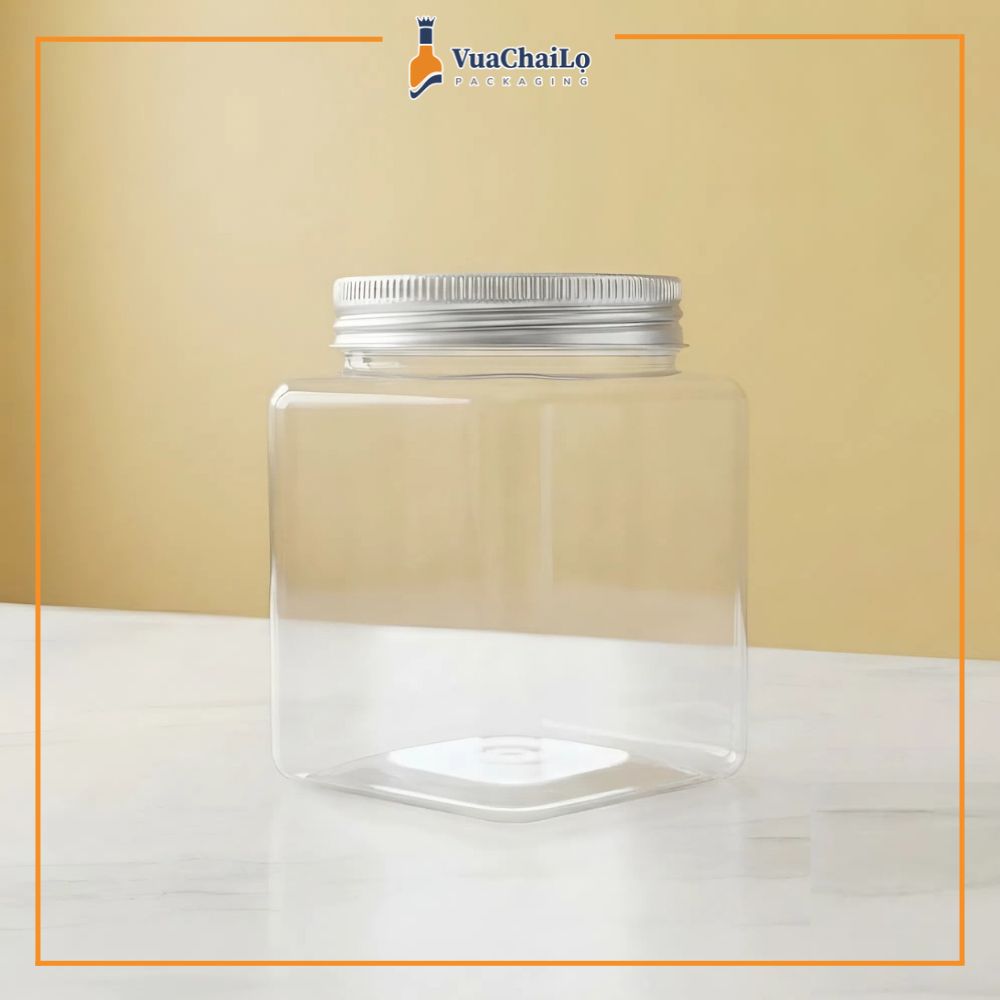 Hũ Nhựa PET Vuông 380ml