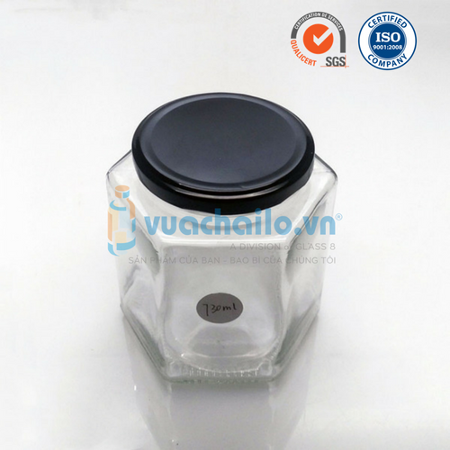 Hũ Thủy Tinh Lục Giác 750ml