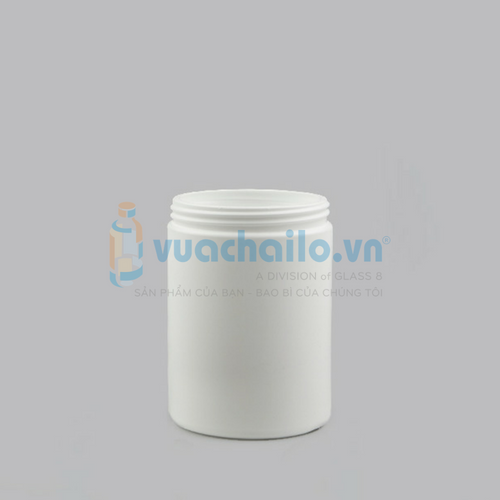 Hũ Nhựa HDPE Trắng 1000ml