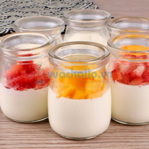 Hũ Đựng Sữa Chua 100ml Nắp Nhựa