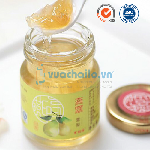 Hũ Thủy Tinh 75ml Nắp Thiếc