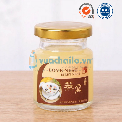 Hũ Thủy Tinh 75ml Nắp Thiếc