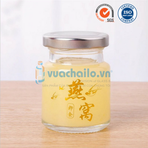 Hũ Thủy Tinh 75ml Nắp Thiếc