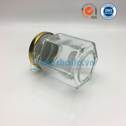 Hũ Thủy Tinh Lục Giác 85ml