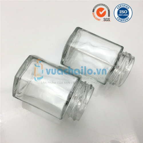 Hũ Thủy Tinh Lục Giác 85ml