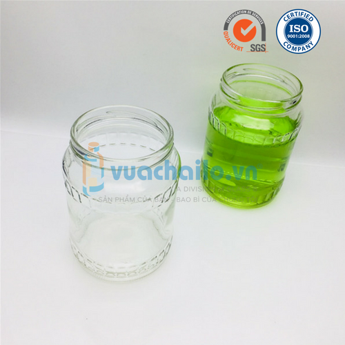 Hũ Thủy Tinh Viền Gân 720ml