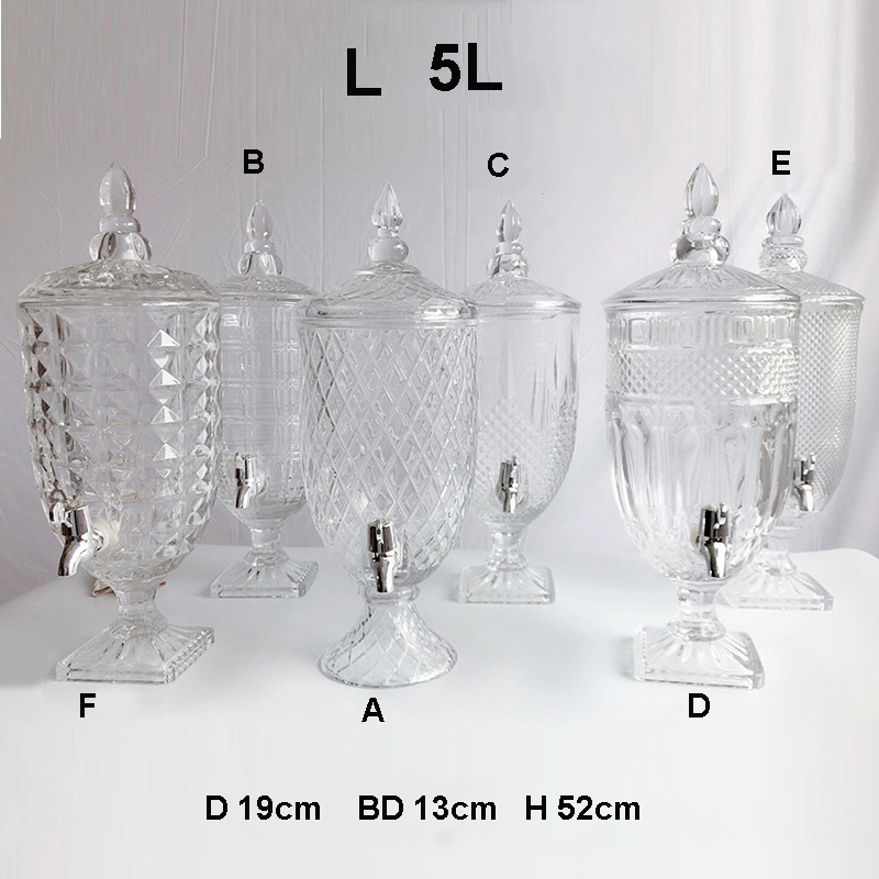Bình Thủy Tinh Pha Lê 4,5L Cao Cấp