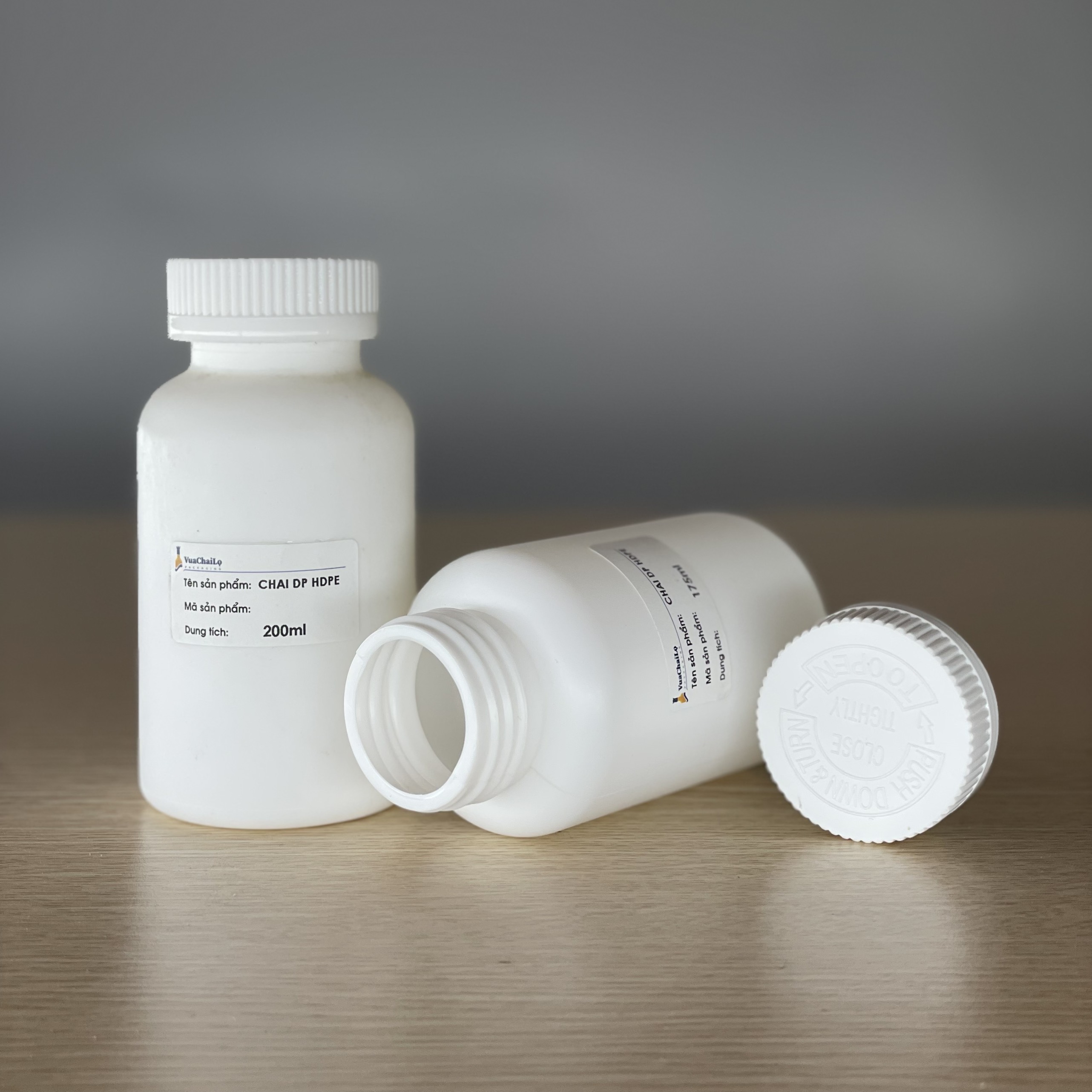 Chai Dược Phẩm Nhựa HDPE 170ml và 200ml