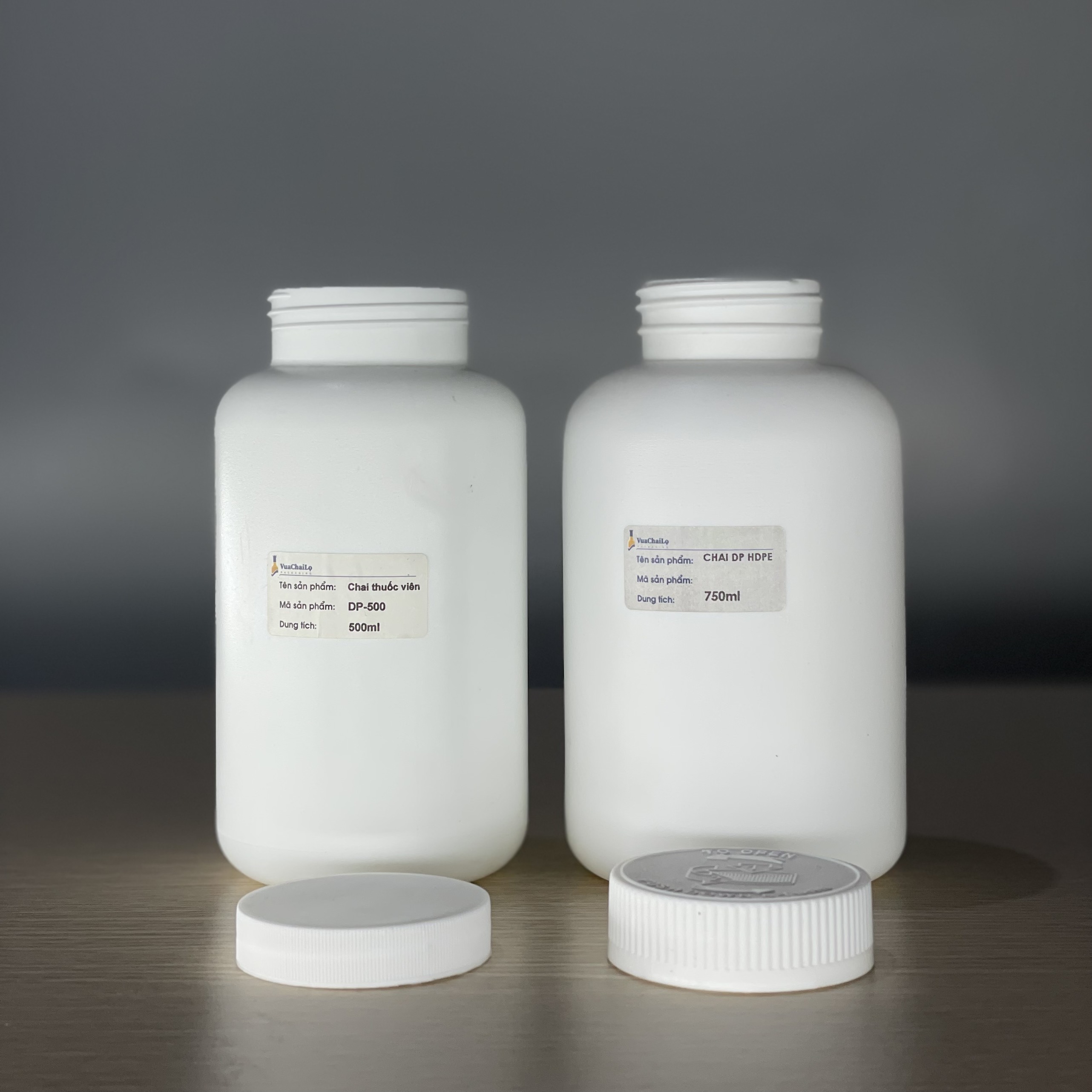 Chai Dược Phẩm Nhựa HDPE 500ml và 750ml