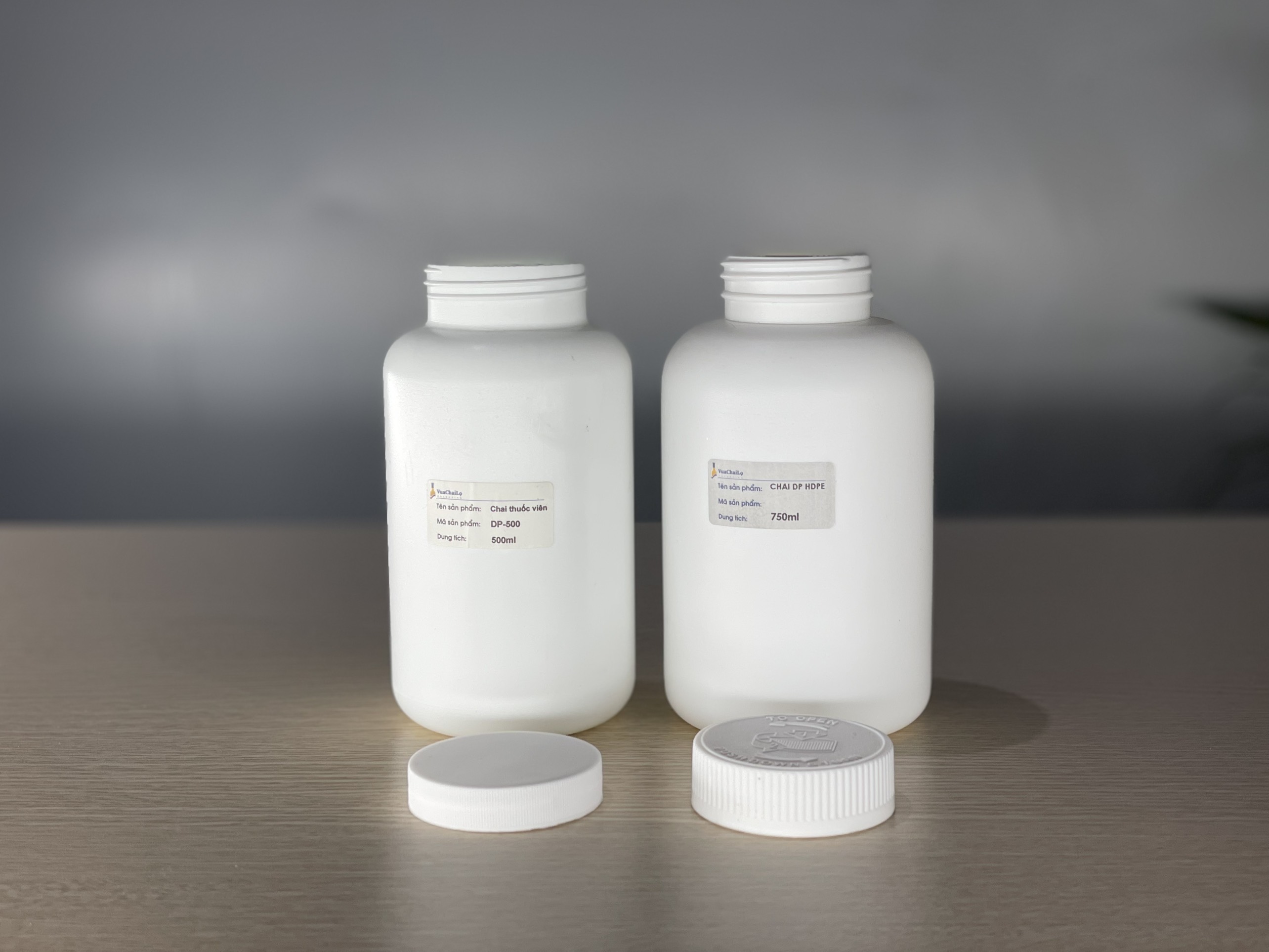 Chai Dược Phẩm Nhựa HDPE 500ml và 750ml
