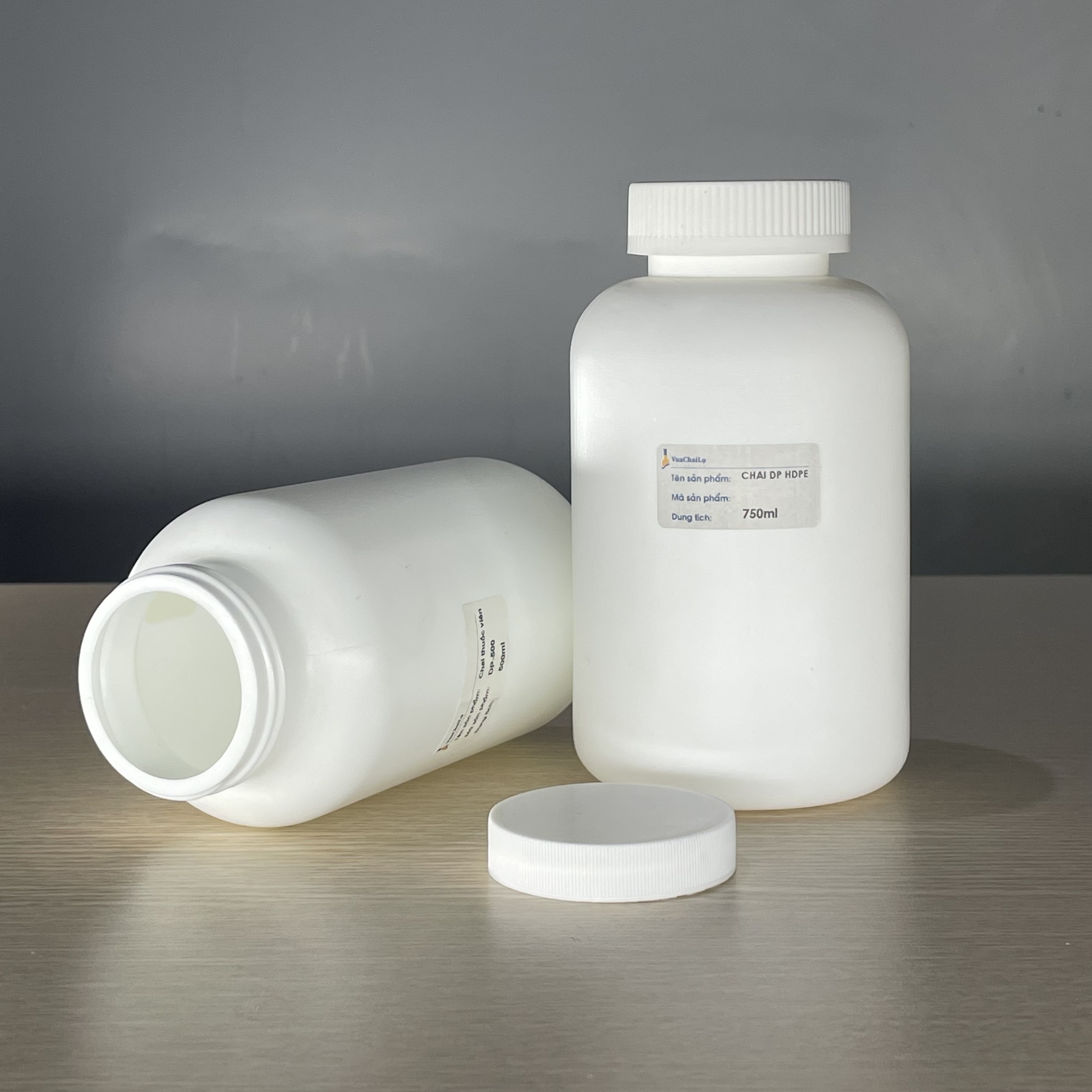 Chai Dược Phẩm Nhựa HDPE 500ml và 750ml