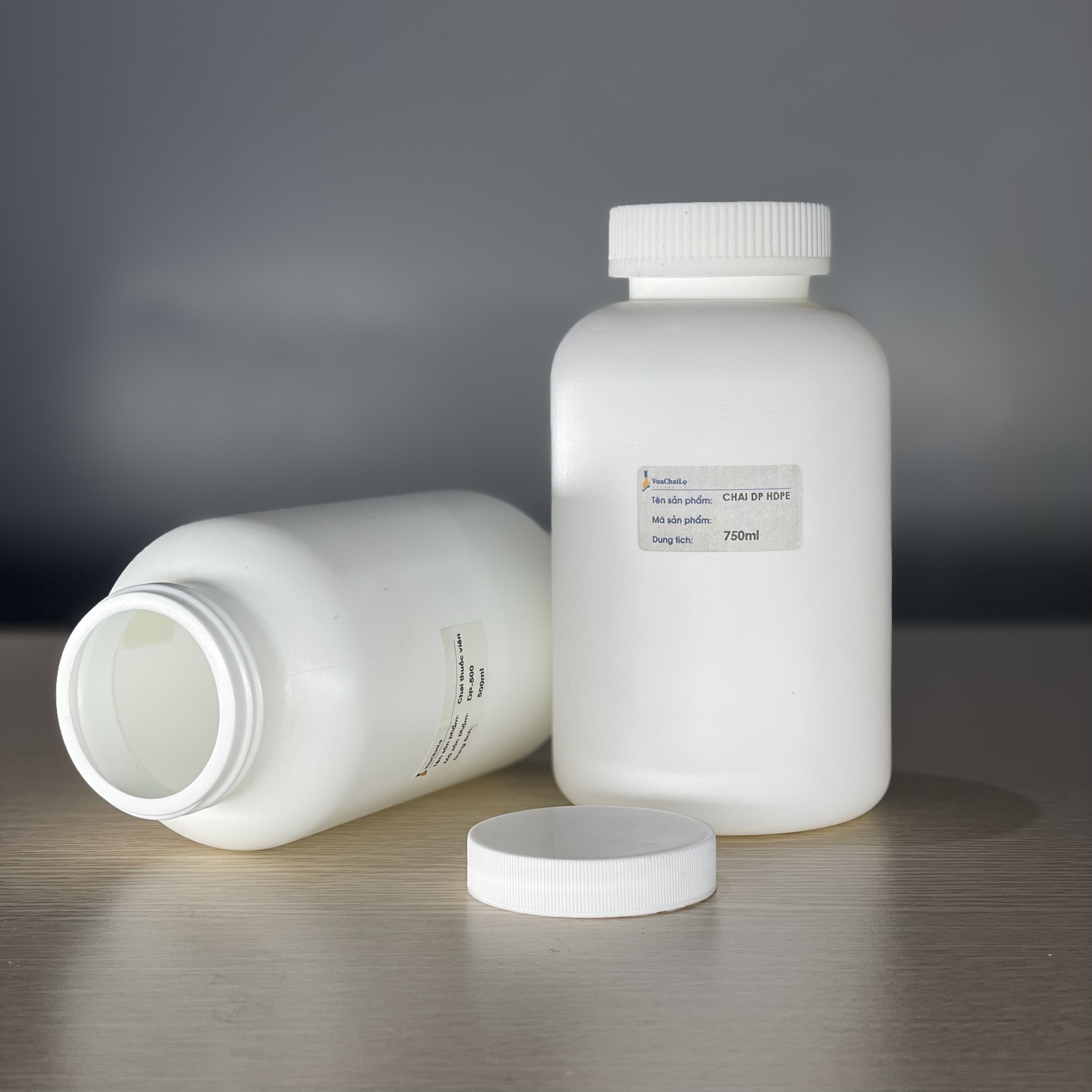 Chai Dược Phẩm Nhựa HDPE 500ml và 750ml