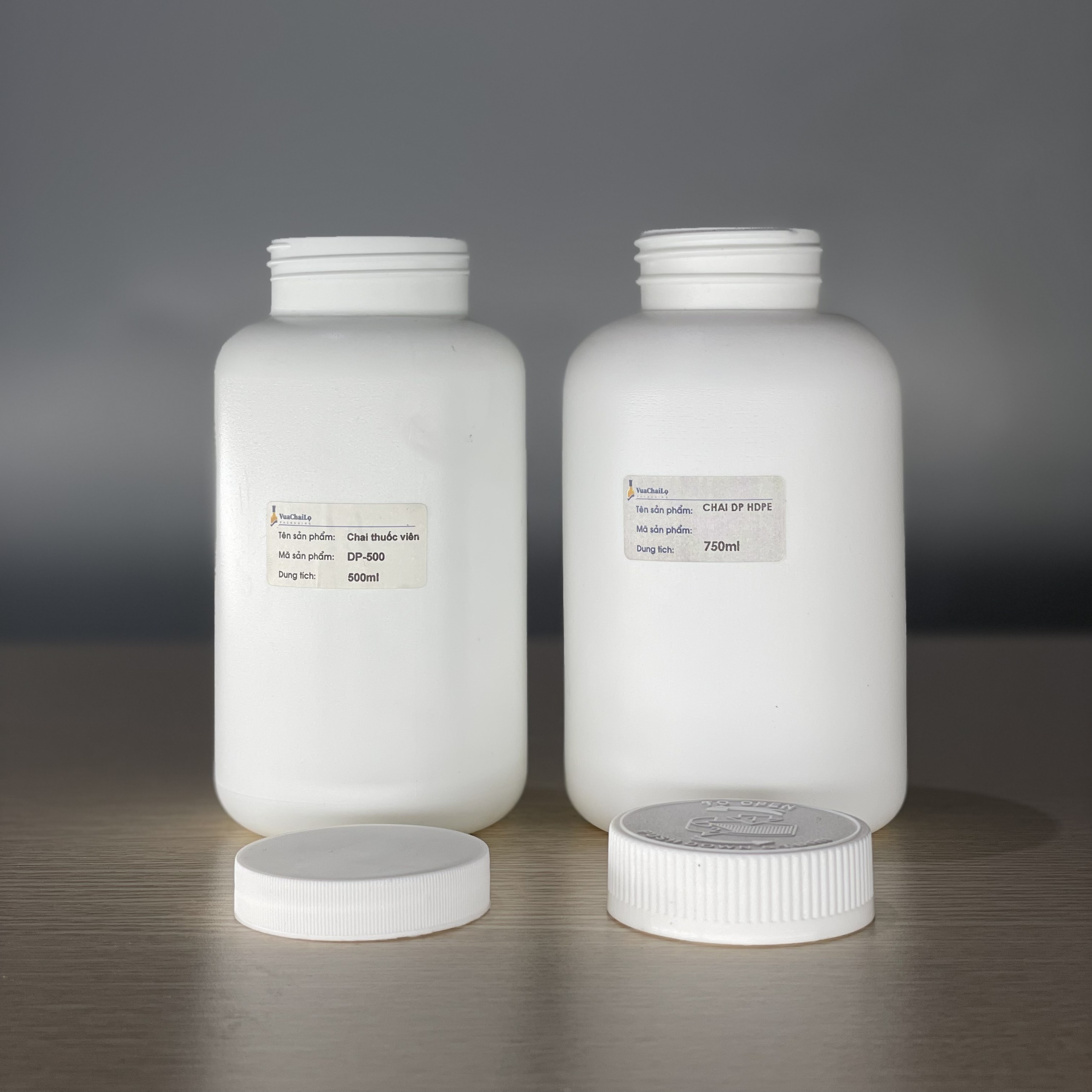 Chai Dược Phẩm Nhựa HDPE 500ml và 750ml