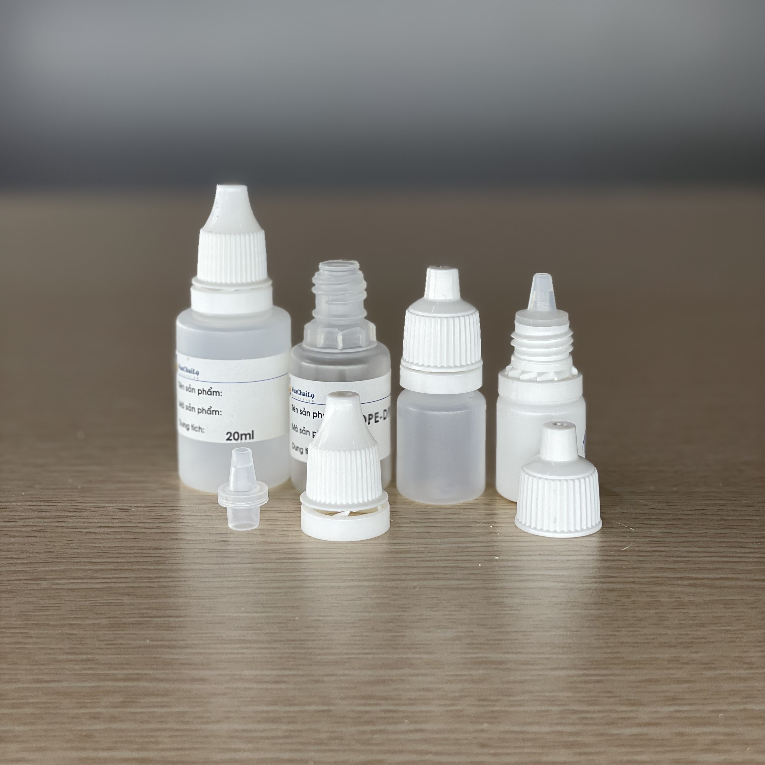 Chai Dược Phẩm Nhỏ Mắt, Nhỏ Mũi Nhựa PE