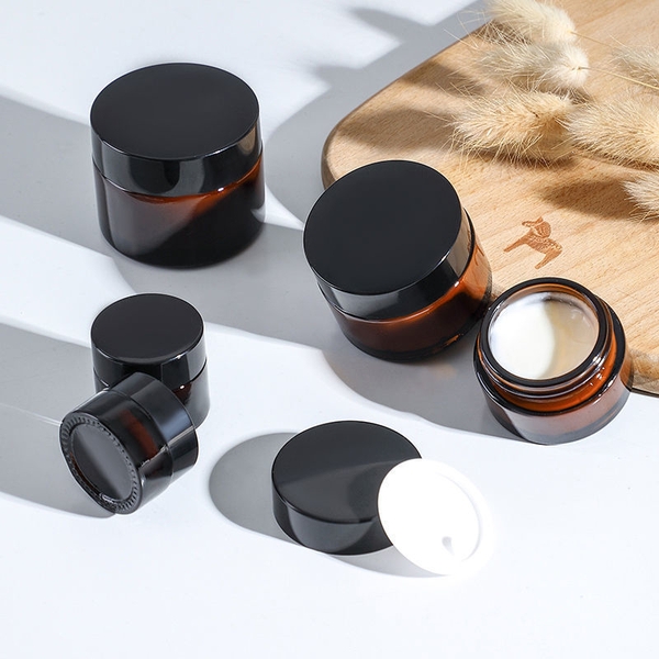 Hũ Thủy Tinh Kem Nâu 50G