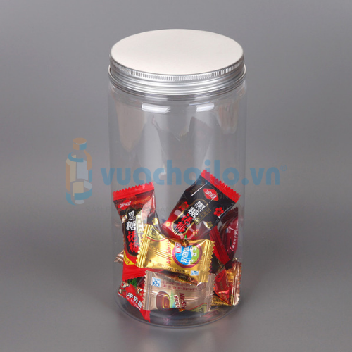 Hũ Nhựa PET Nắp Nhôm Phi 89mm