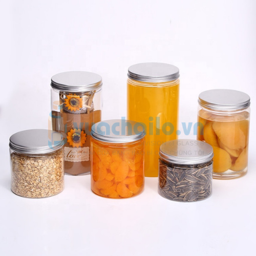 Hũ Nhựa PET Nắp Nhôm Phi 89mm