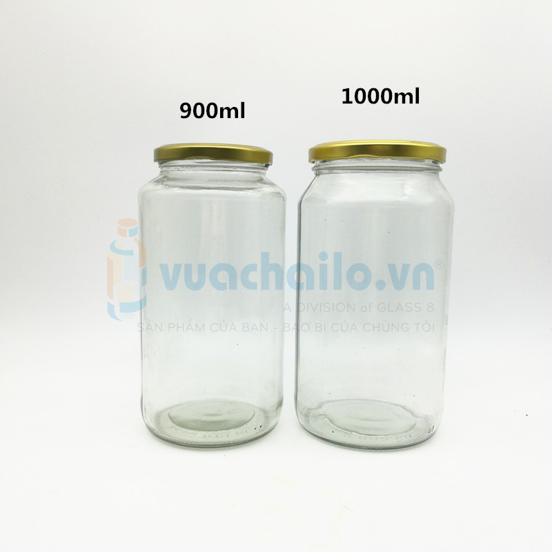 Hũ Thủy Tinh Dáng Tròn Các Dung Tích