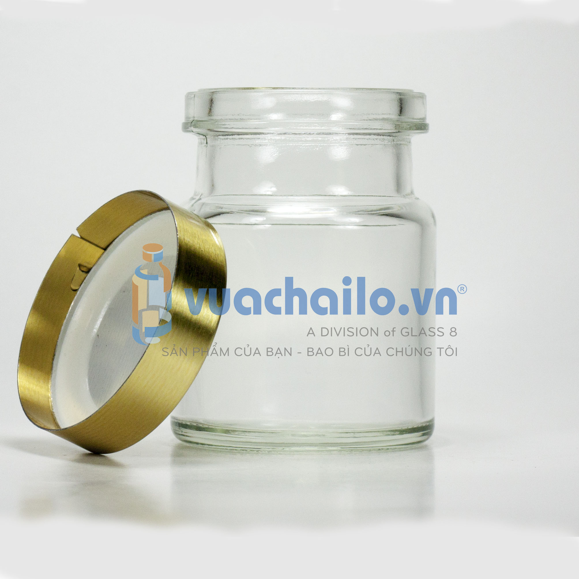 Hũ Yến Thủy Tinh 70ml Dạng Nắp Siết