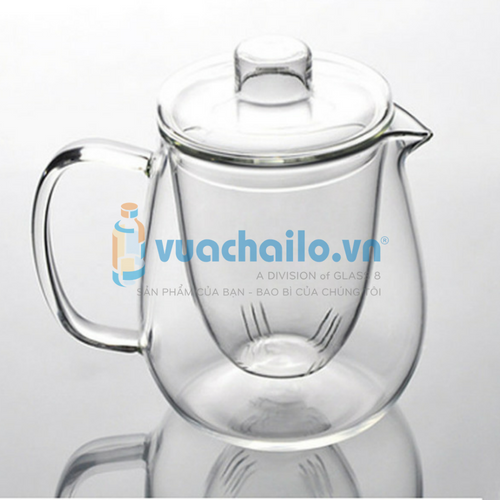 Ấm Thủy Tinh Ủ Trà Lõi Lọc 700ml