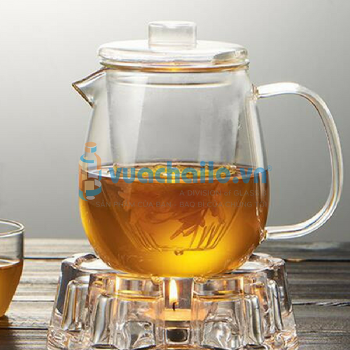 Ấm Thủy Tinh Ủ Trà Lõi Lọc 700ml