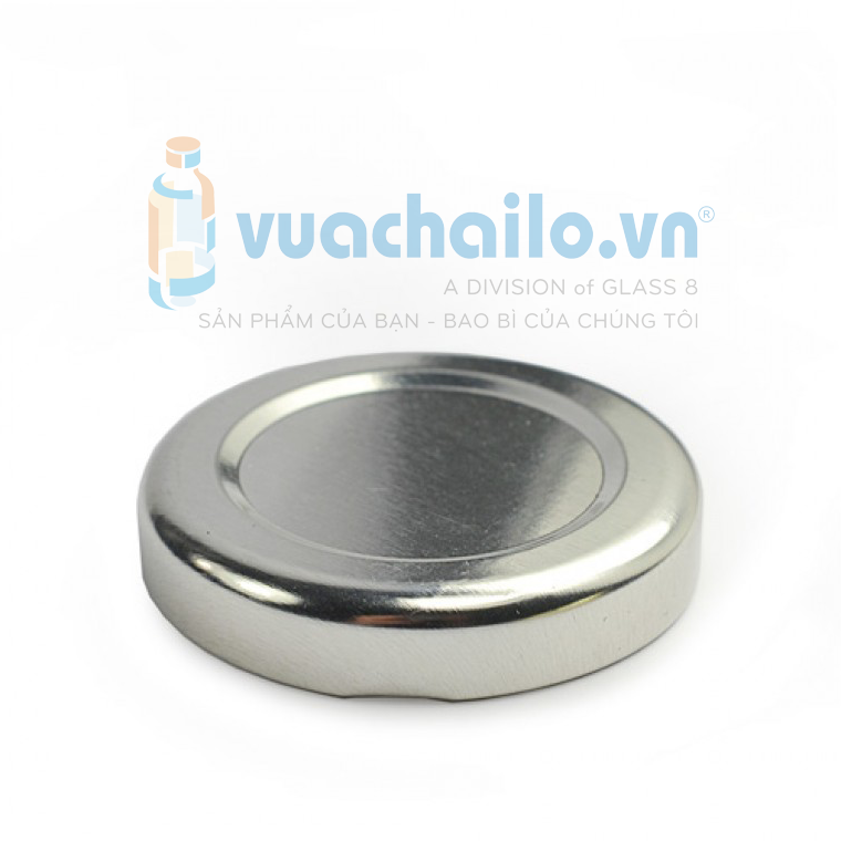 NẮP THIẾC LỌ THỦY TINH MÀU BẠC Φ43MM