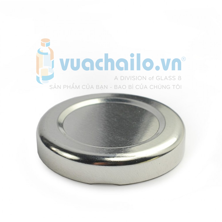NẮP THIẾC LỌ THỦY TINH MÀU BẠC Φ 48MM