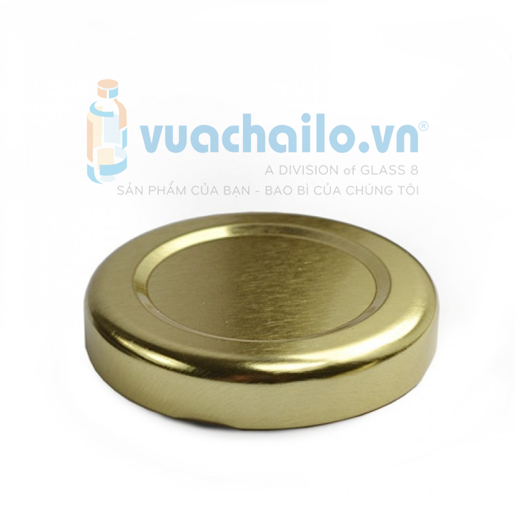 NẮP THIẾC LỌ THỦY TINH MÀU VÀNG Φ 48MM
