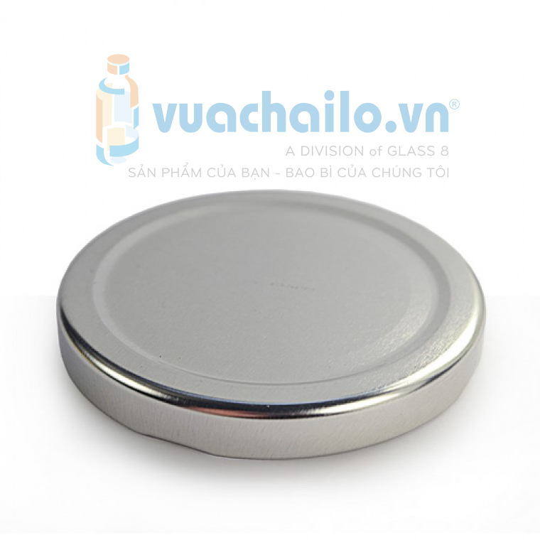 NẮP THIẾC LỌ THỦY TINH MÀU BẠC Φ70MM
