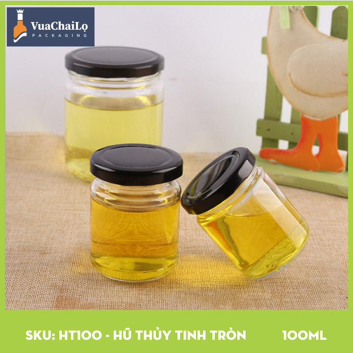 Hũ Thủy Tinh Tròn 100ml