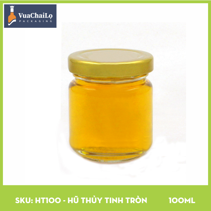Hũ Thủy Tinh Tròn 100ml