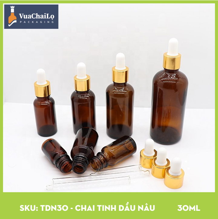 Chai Tinh Dầu Nâu 30ml