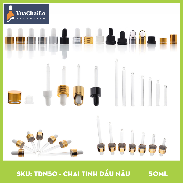 Chai Tinh Dầu Nâu 50ml