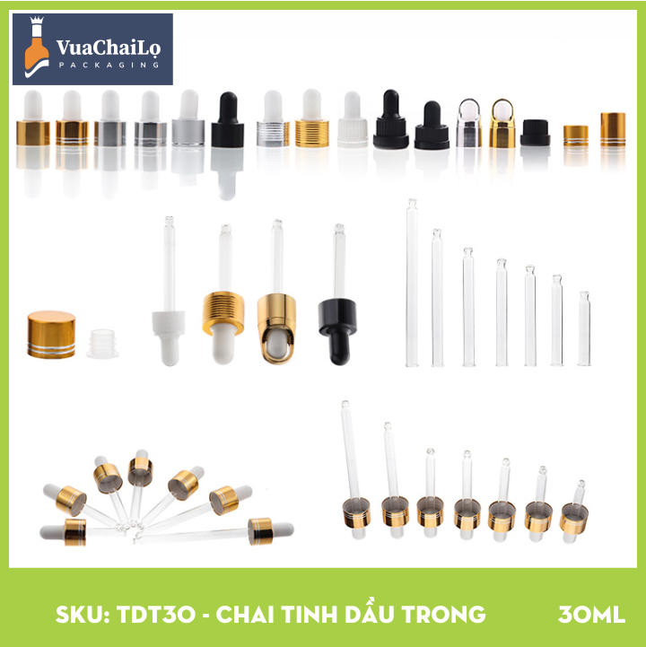 Chai Tinh Dầu Trắng 30ml