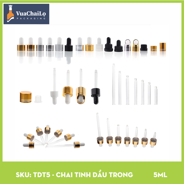 Chai Tinh Dầu Trắng 5ml