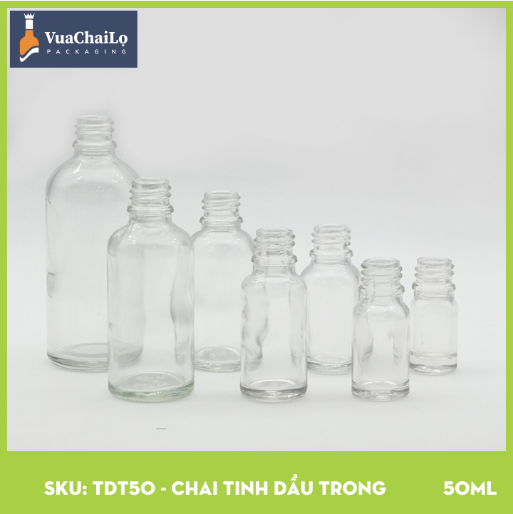 Chai Tinh Dầu Trắng 50ml