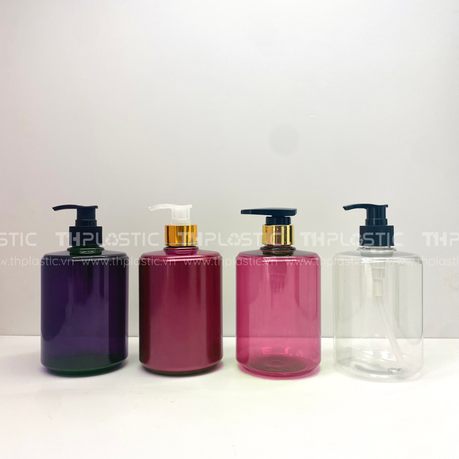 Chai Nhựa Dáng Trụ Thấp 500ML