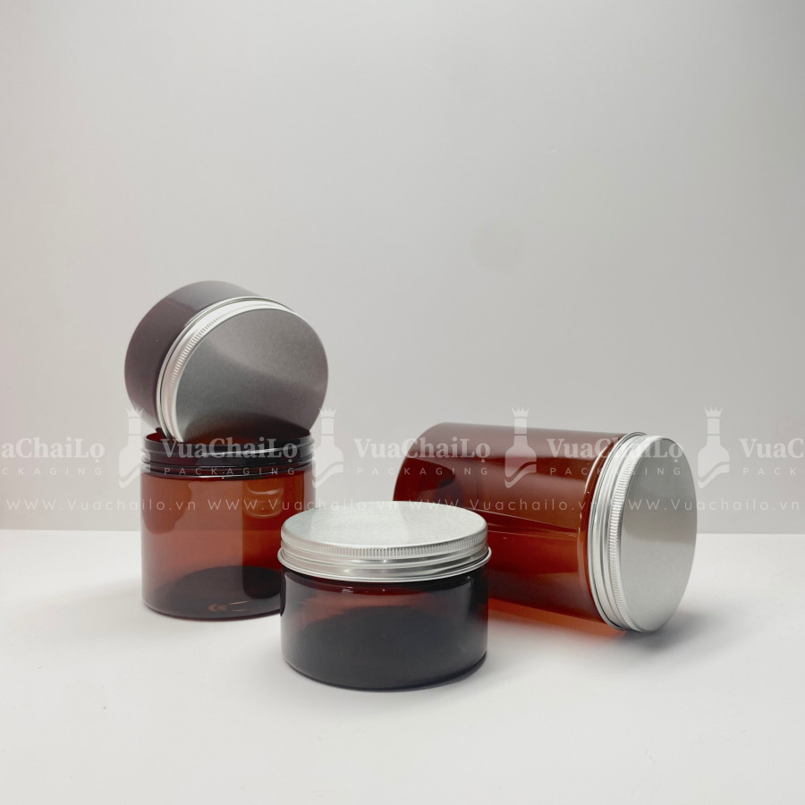 Hũ Nhựa PET Nâu 250ML