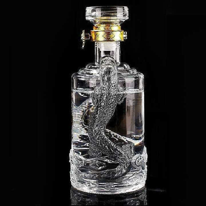 Chai Thủy Tinh Rồng Nổi 500ML