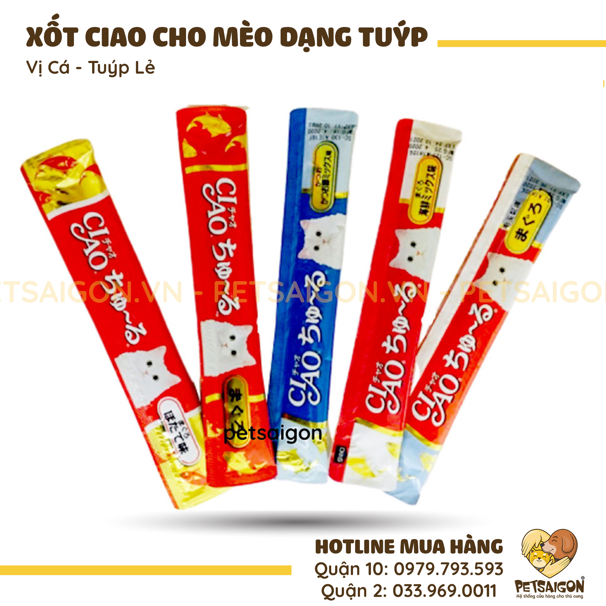 Kem thưởng CIAO cho mèo hộp 50 tuýp