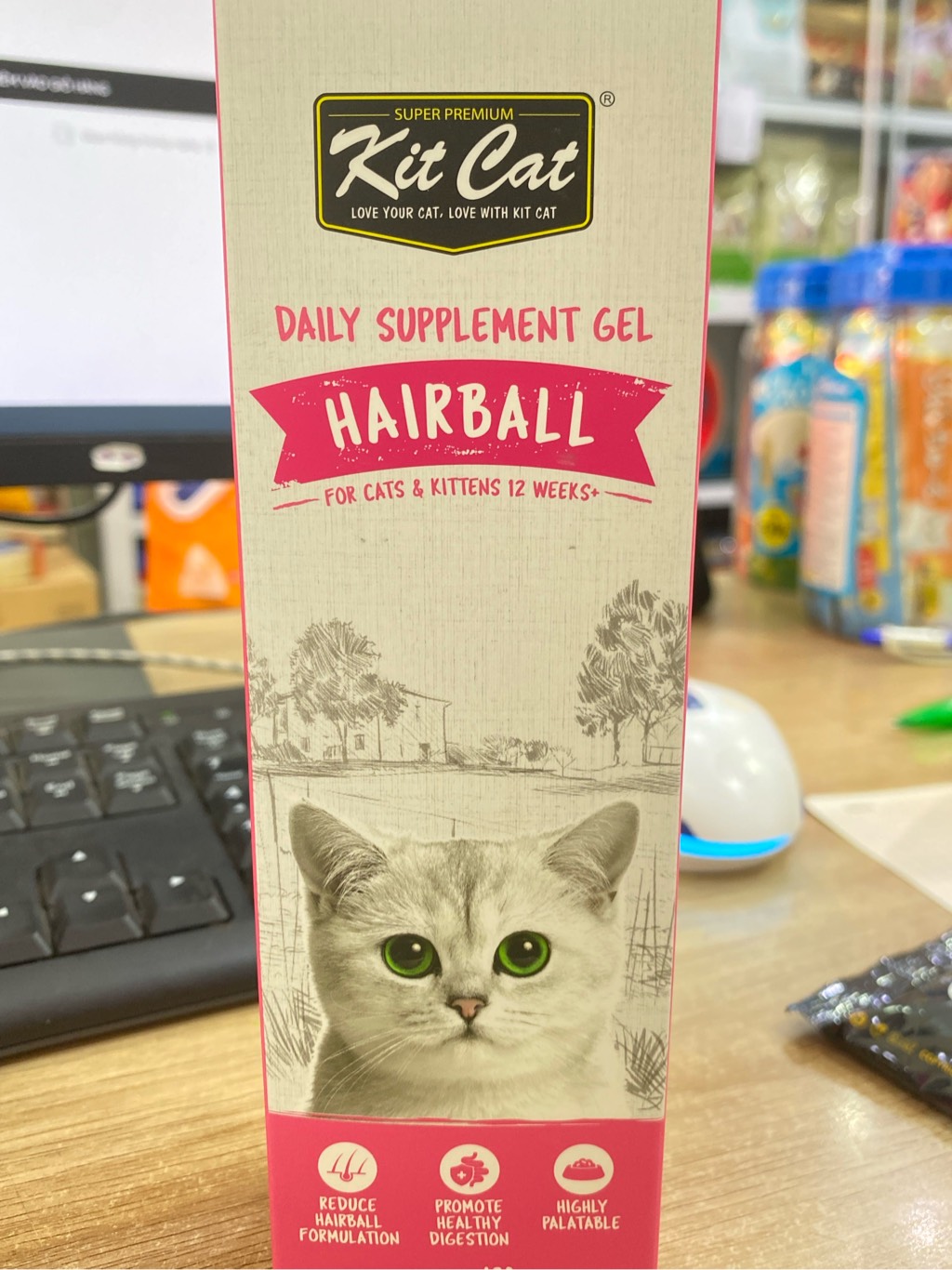 Gel dinh dưỡng Kitcat hỗ trợ tiêu búi lông cho mèo -120g