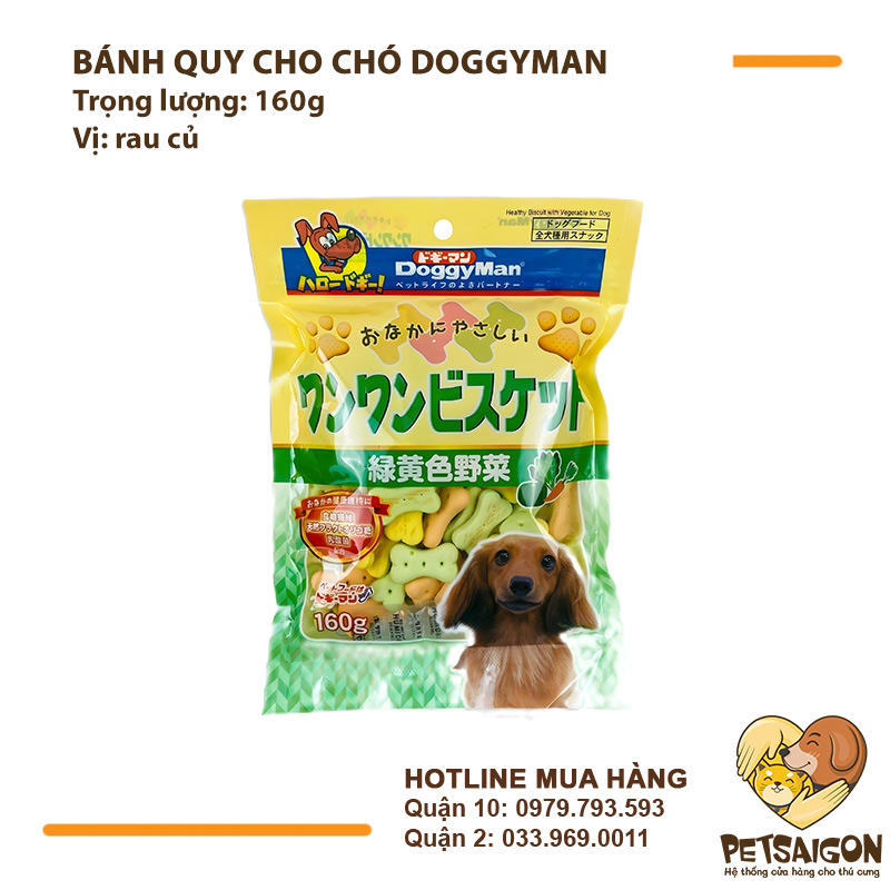 Bánh Thưởng Cho Chó Bánh Quy Doggyman Nhiều Vị