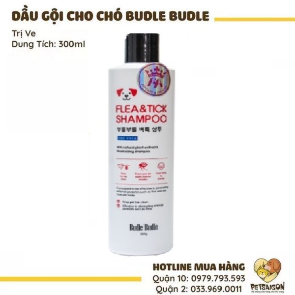 Dầu Gội Trị Ve Rận Cho Chó Budle Budle