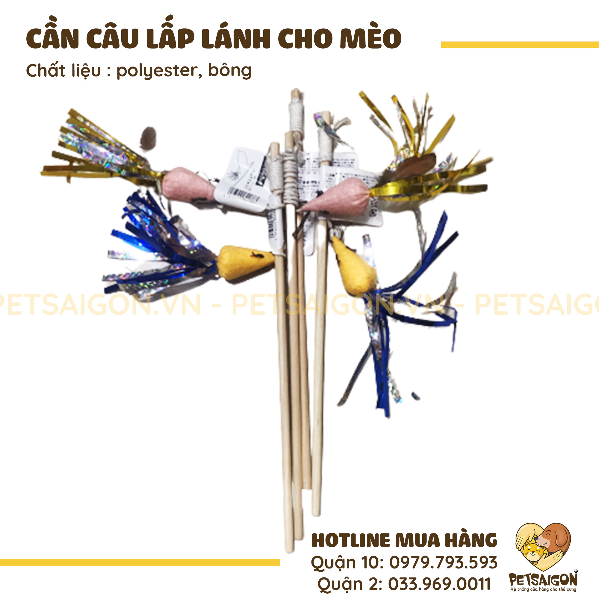 Đồ Chơi Cho Mèo Cần Câu Lấp Lánh
