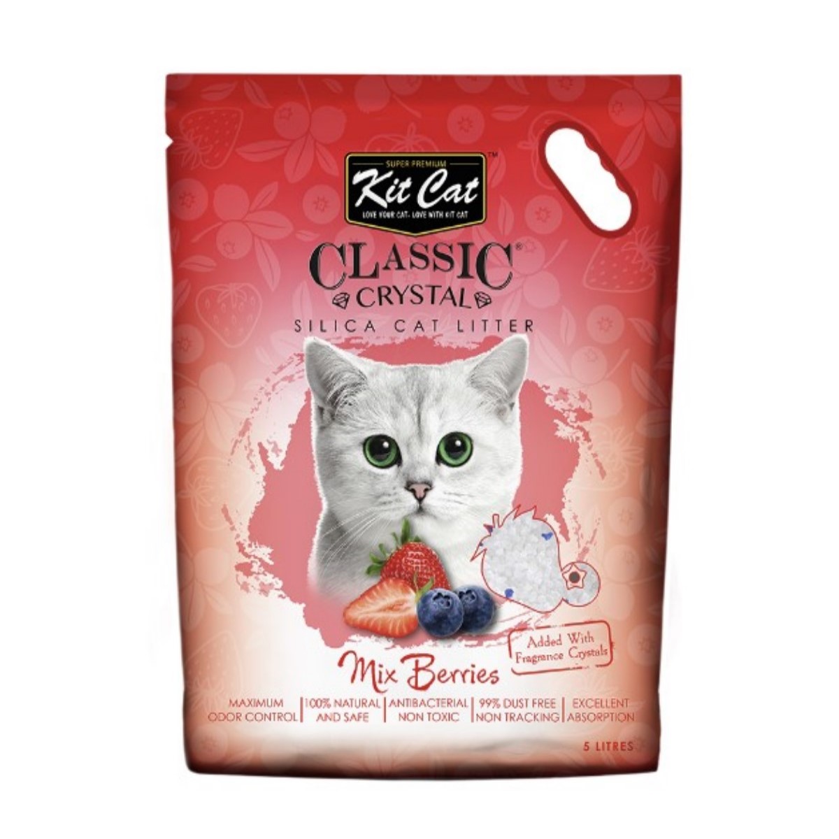 Cát Vệ Sinh Mèo Thuỷ Tinh Kitcat Gói 5L