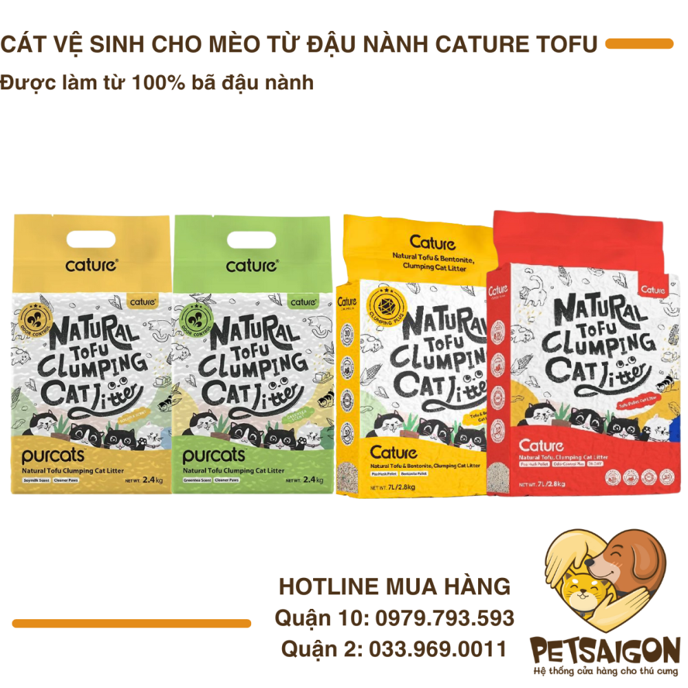 Cát Vệ Sinh Cho Mèo Đậu Nành Cature Tofu